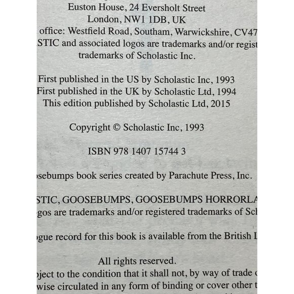 Goosebumps "Night Of The Living Dummy" By R.L. Stine 2015 Paperback Book - Picture 6 of 13